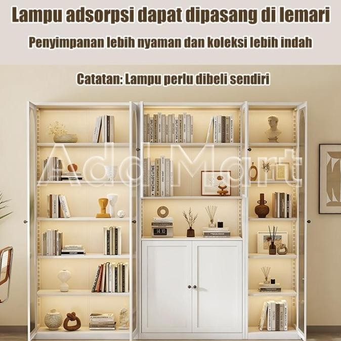 Rak Buku / Rak Serbaguna / Rak Display / Lemari tas / Rak tas Minimalis Putih / Lemari Arsip Kantor 