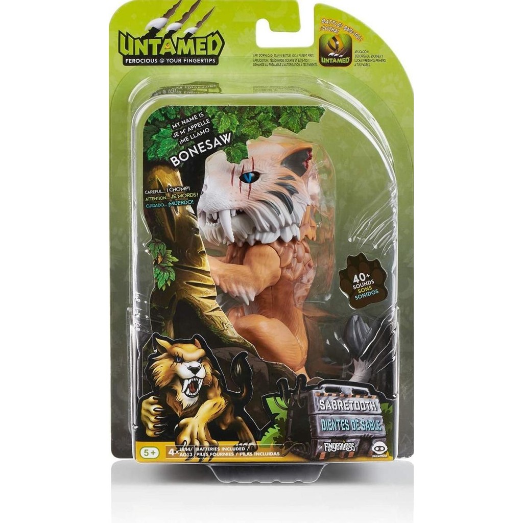 Wowwee Fingerlings Untamed Sabre Tooth Interactive Toys Co