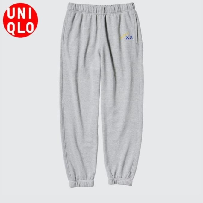 Celana Sweat Training Easy Pants UNIQLO x KAWS and WARHOL Pria Unisex Original Jastip