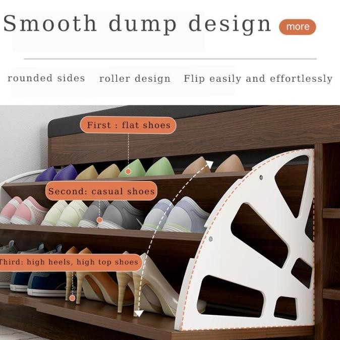 Rak Sepatu Duduk Sofa / Rak Sepatu / Rak Sepatu dan Bangku MultifungsI/ Lemari Sepatu Dengan Dudukan