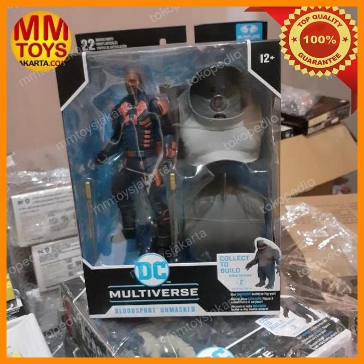 [MMT] FIGURE BLOODSPORT UNMASKED + BAF KING SHARK MCFARLANE DC MULTIVERSE