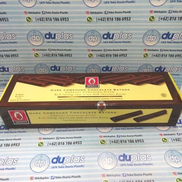 

Grosir Dark Compound Chocolate Batons Tulip 1.5 Kg