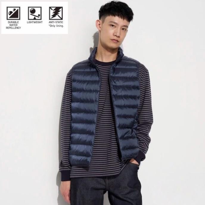 UNIQLO Men Jaket Winter Rompi Pria Ultra Light Down Navy