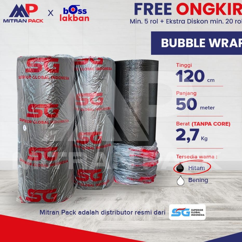 

Bubble Wrap G Iap Obe Bening Hitam 120 Cm 50 Meter