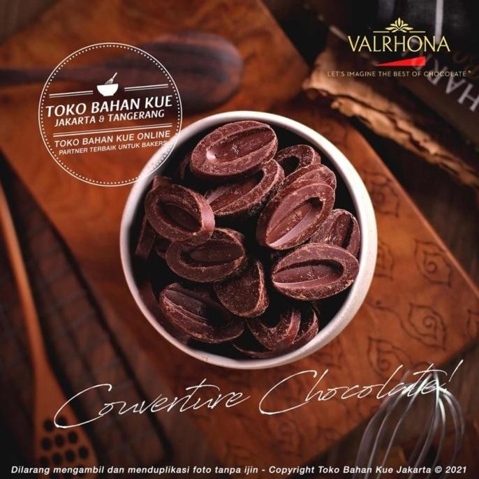 

Sale Valrhona Guanaja 70% Dark Chocolate 1Kg Couverture Cokelat Coin Pahit