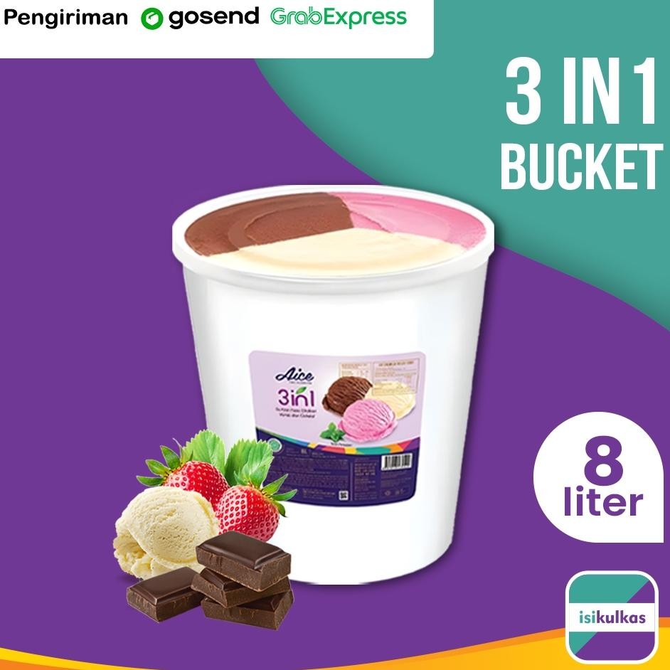 

Ice Cream Aice 3 Raa E Rim Neopolitan Ember 8 Liter