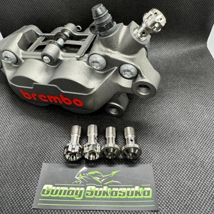 Baut Titanium Banjo Kaliper Brembo Ninja R SS RR OLD New RR Original DISKON