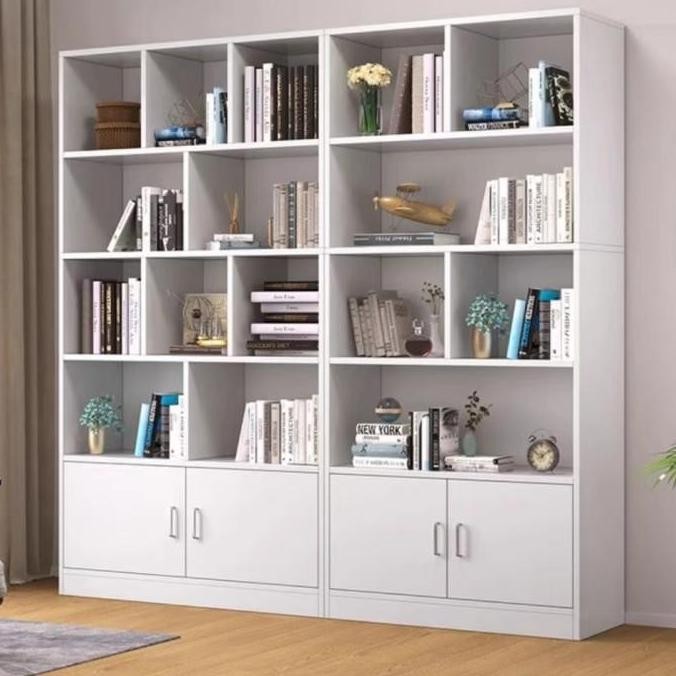 Rak Buku Lemari Buku Rak Pajangan Rak Multifungsi Lemari Penyimpanan Lemari Buku Serbaguna