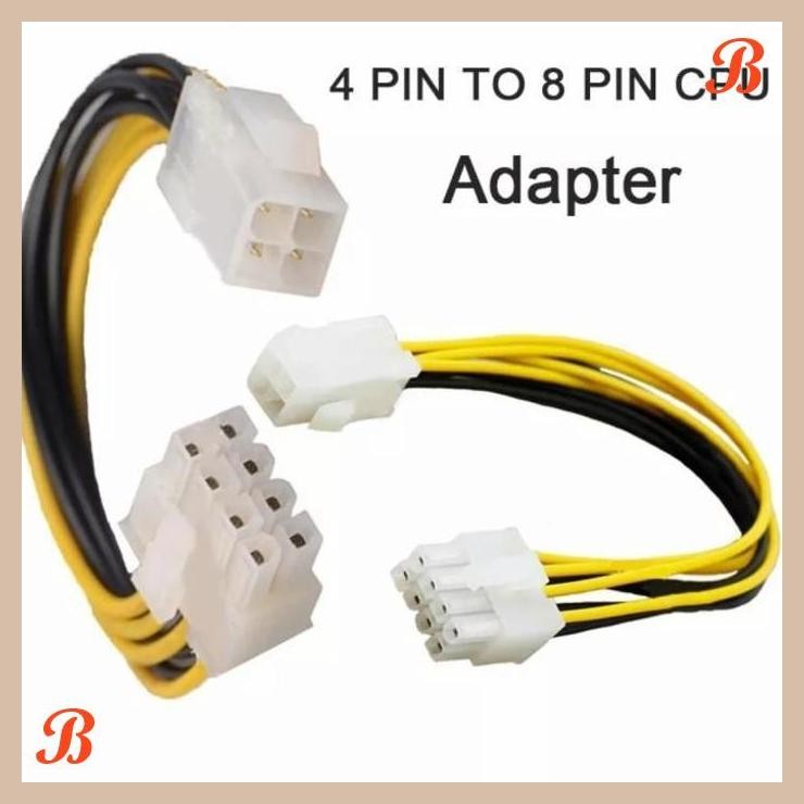 [SRP] kabel converter Cpu 4pin to 8pin motherboard adapter splitter