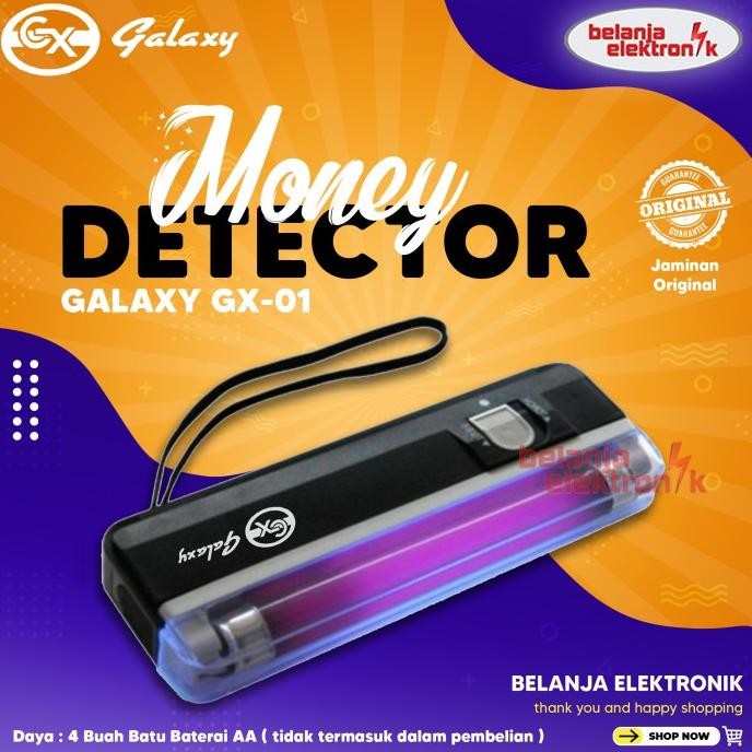

Terlaris MONEY DETECTOR ALAT DETEKSI UANG PALSU SINAR UV GAXINDO/GALAXY GX-01 SALE