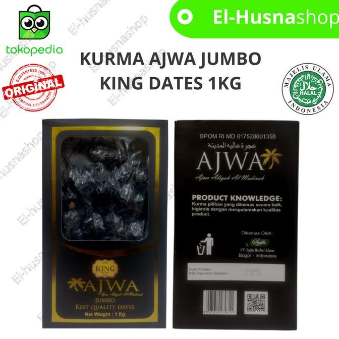 

Murah Kurma Ajwa Jumbo King Dates Berkualitas 1 Kg Ajwa Madinah Organik