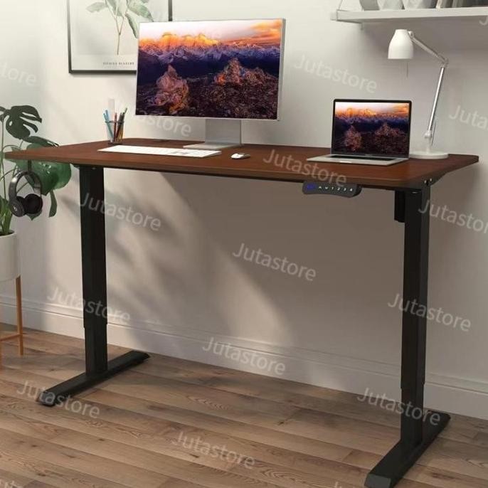 Meja Komputer Desk Meja Elektrik Otomatis Techno Adjustable Height Desk