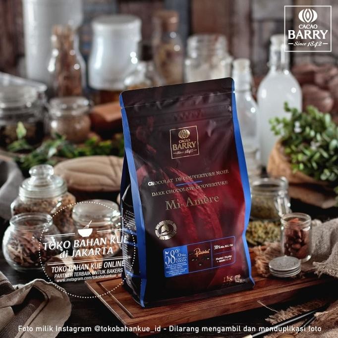 

Grosir Cacao Barry - Mi Amere 58% 100Gr Coklat Coin Dark Couverture Chocolate