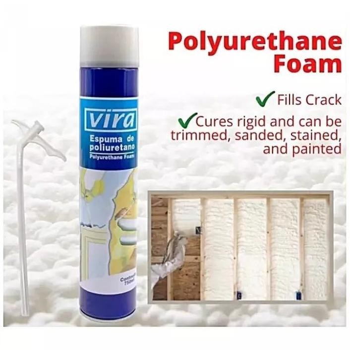 Premium Polyurethane Foam Pu Foam Spray 750Ml/Pu Foam/Busa Poliuretan Lem / Busa Poliuretan Lem Seal