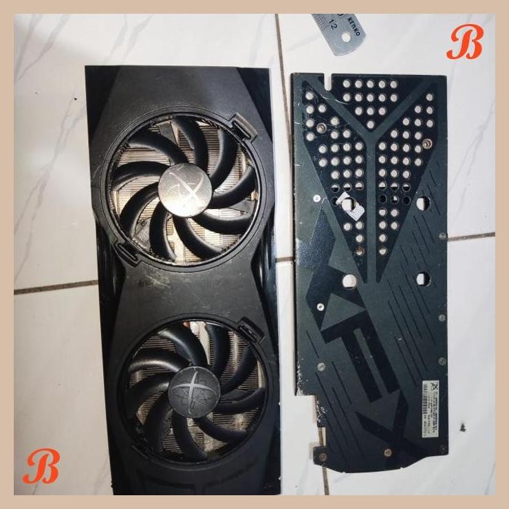 [SRP] Casing Heatsink fan Vga xfx Rx 480 580 4gb 8gb Black Edition