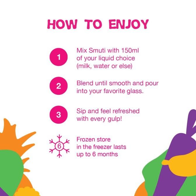 

Murah Frozen Smoothies Package (Ready To Blend)/ Weight-Loss / Glowing / 7 Days Detox & Cleanse By Smuti / Frozen Fruit / Frozen Vegetable