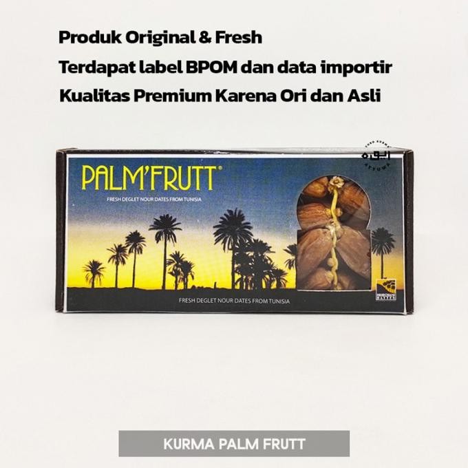 

Grosir Kurma Palm Frutt / Kurma Palm Fruit 500 Gr / Palmfrutt Tunisia Origina