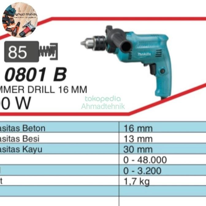 ready  mesin bor maktec 13 mm mt 80 b bor impact drill beton murah
