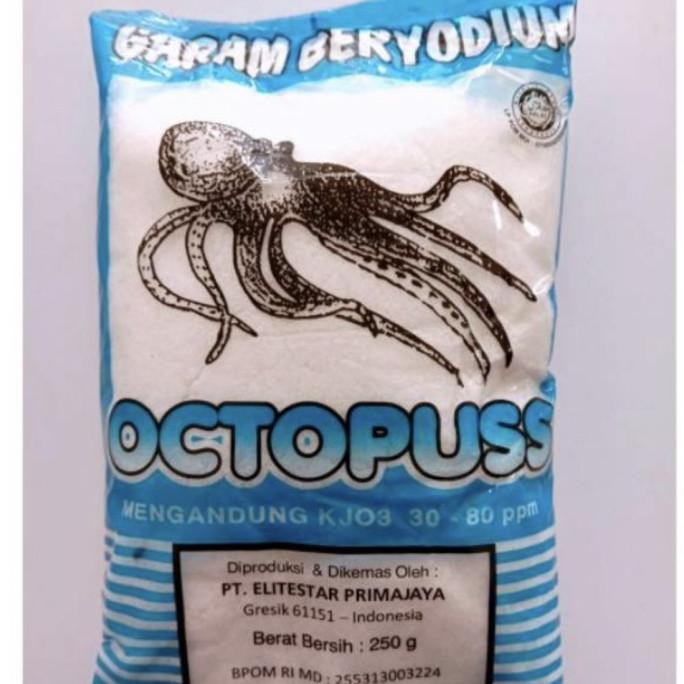 

Grosir Garam Octopus 250 Gram (1 Bal Isi 40 Bks)