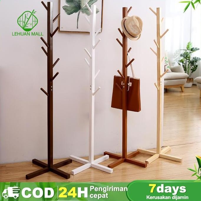 lh rak mantel bawah silang perakitan sederhana Rak mantel kamar tidur kayu pinus Selandia Baru rak m