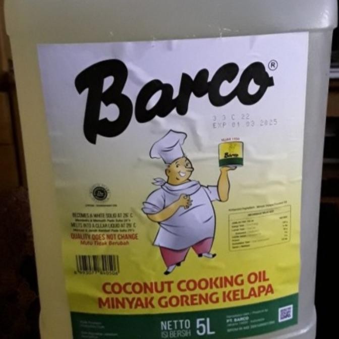 

Promo Minyak Kelapa Barco 5 Liter Minyak Barco 5Liter Jerigen Jerrycan Murah
