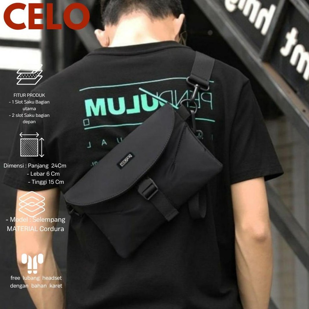 TAS SELEMPANG LAKI LAKI TAPAXCO CELLO TAS SLEMPANG PRIA KEREN LOCAL BRAND