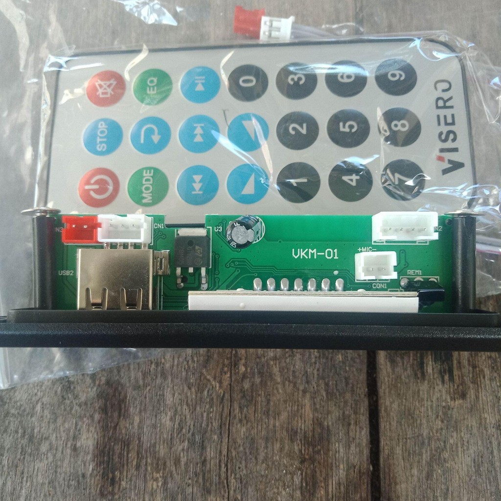 MODUL MP3 BLUETOOTH PLAYER 12V 5V DENGAN REMOT CONTROL RADIO FM BISA REKAM