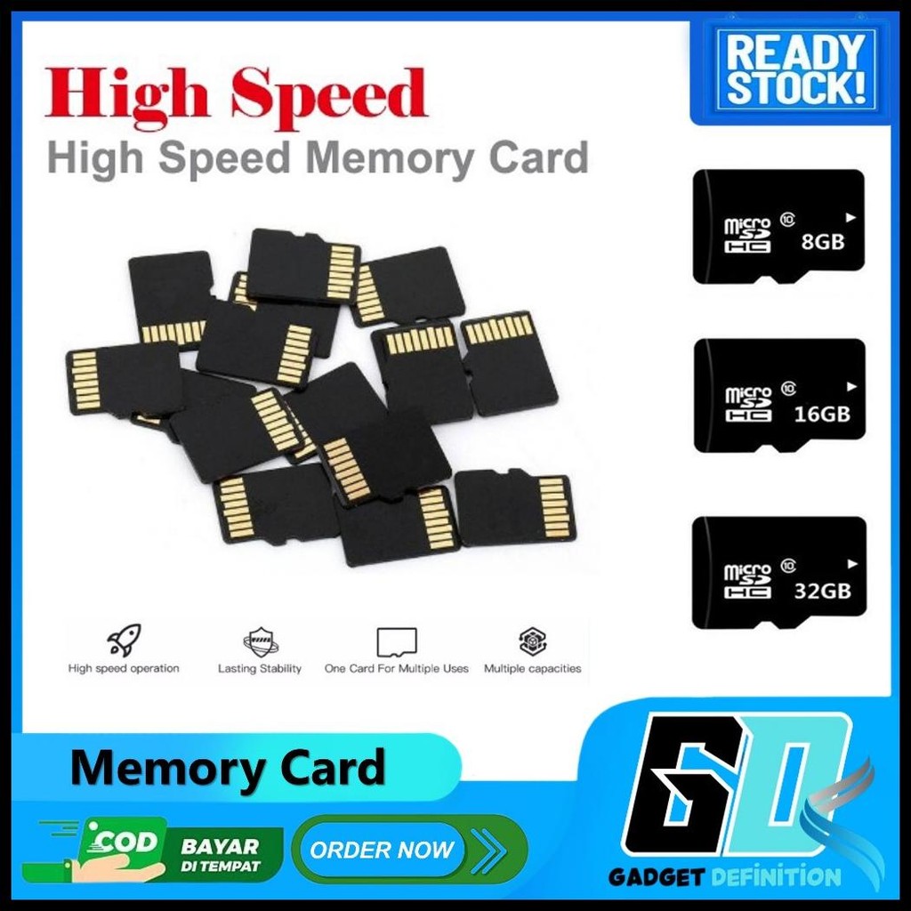 MEMORY CARD SD HC MICRO SD KARTU MEMORI MICROSD 8GB/16GB/ 32GB