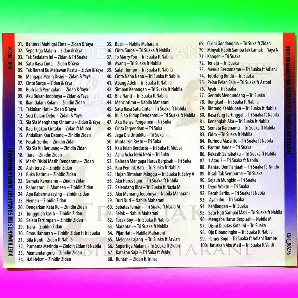 KASET CD MP3 TRI SUAKA-KASET MP3 LAGU TRI SUAKA-TRI SUAKA-LAGU POP INDONESIA TERBARU-LAGU POP TERPOP