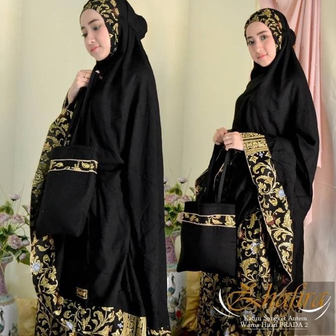 PRADA ANTEM MUKENA BALI / MUKENA MEWAH /MUKENA PRADA /MUKENA SONGKET