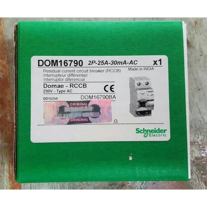 Terjangkau Schneider Rccb/Elcb 2Pole 25A 30Ma/Elcb 2P25A Schneider