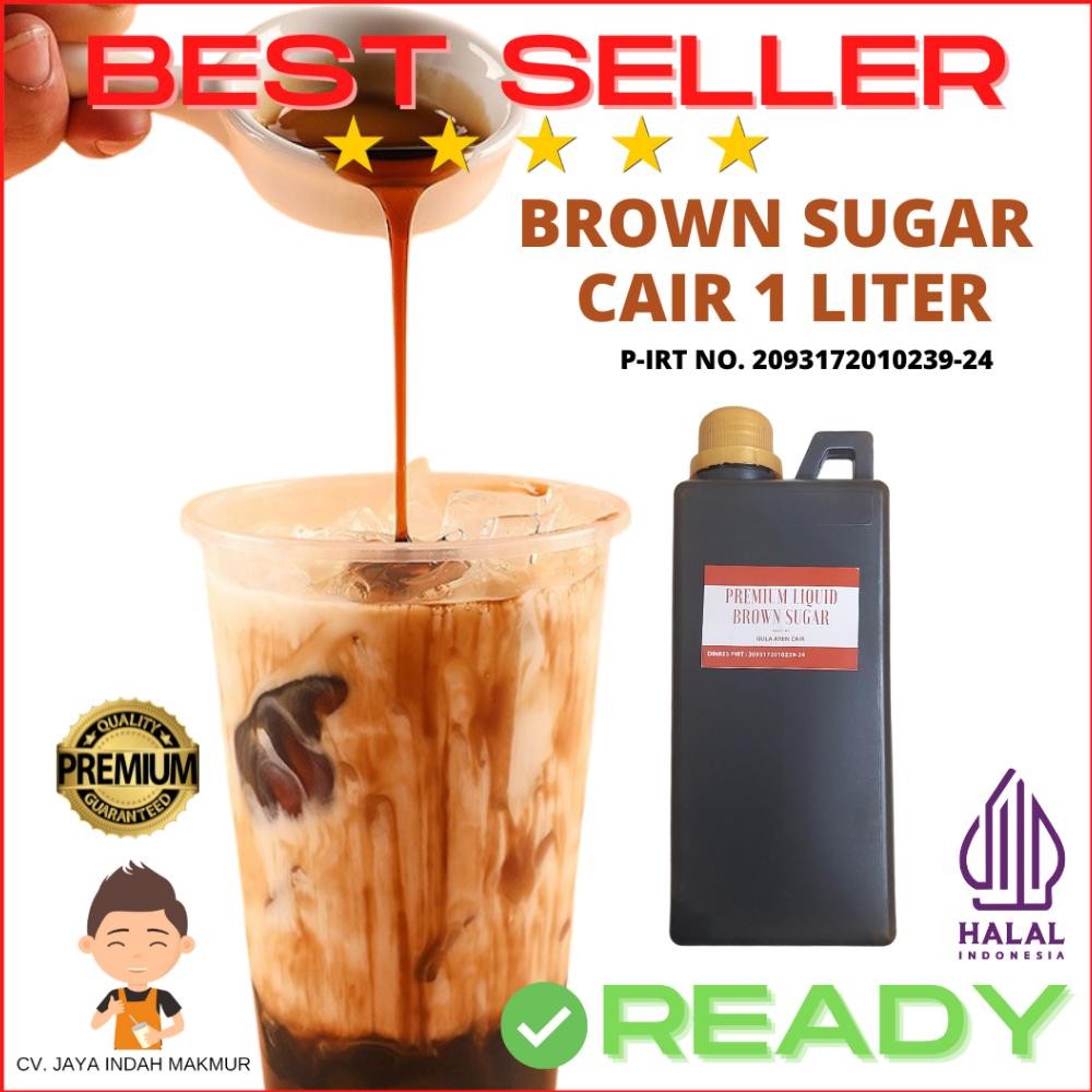 

Et-98 100% Premium Organic Brown Sugar | Gula Aren | Gula Merah Cair 1 Liter Pirt Halal