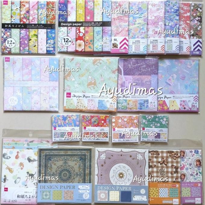 

Japan Double Sided Chiyogami Paper - Washi Paper - Kertas Lipat / Origami Jepang Best Seller