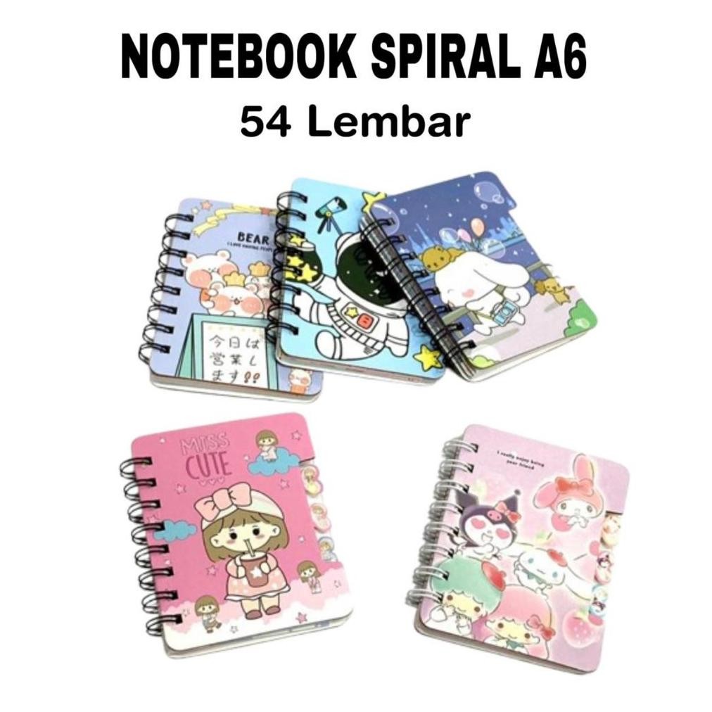 

Special Promo Hd Notebook Spiral A6 Motif Lucu 54 Lembar / Buku Catatan Kecil