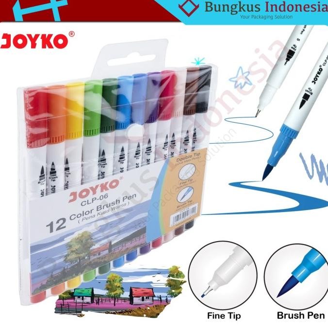 

Brush Pen Joyko 12 Warna CLP-06 by Radhiant official
