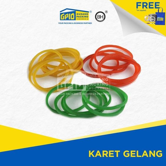 

Karet Gelang Super Besar / Kecil Warna Merah / Kuning / Hijau 1Kg by Radhiant official