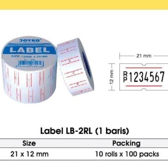 

Kertas Label Roll JOYKO 1Baris 1Line/Kertas Label Harga/Lebel Harga Putih by Radhiant official
