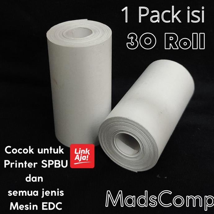 

Kertas Struk Thermal 58X30 ( Isi 30 Roll) Thermal Paper 58X30 by Radhiant official