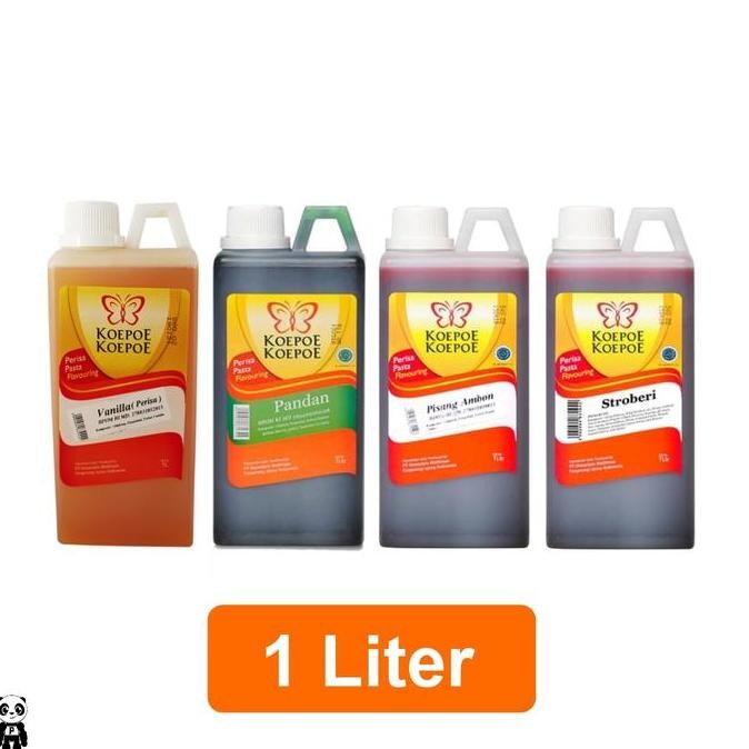 

TERSEDIA Koepoe Koepoe Perisa Pasta 1 Liter Komplit Alpukat Pandan Vanila Leci Lemon Pisang Stroberi Jeruk Melon Santan Nangka Nanas Kopi Moka Coklat Talas 1L
