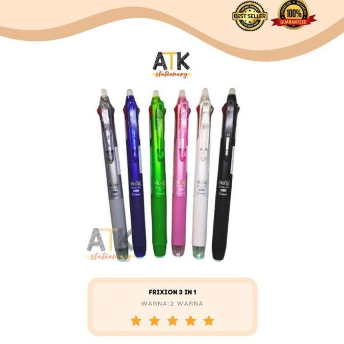 

Pulpen Pilot Frixion 3 in 1 Clicker ( Pulpen 3 Warna) atk by Radhiant official