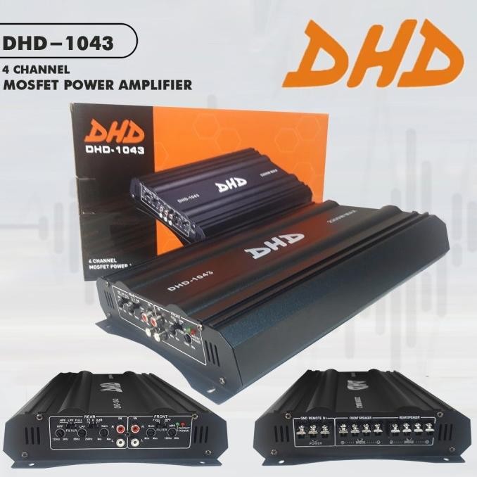 Power Amplifier Dhd-1041, 1042, 1043, 1044, 1045 4 Channel 2200W Max Original