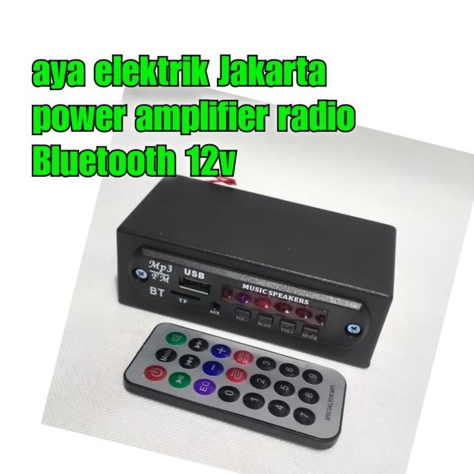 Power Amplifier Bluetooth Mp3 Player Fm Usb Ampli Mini 12 Volt Stereo Original