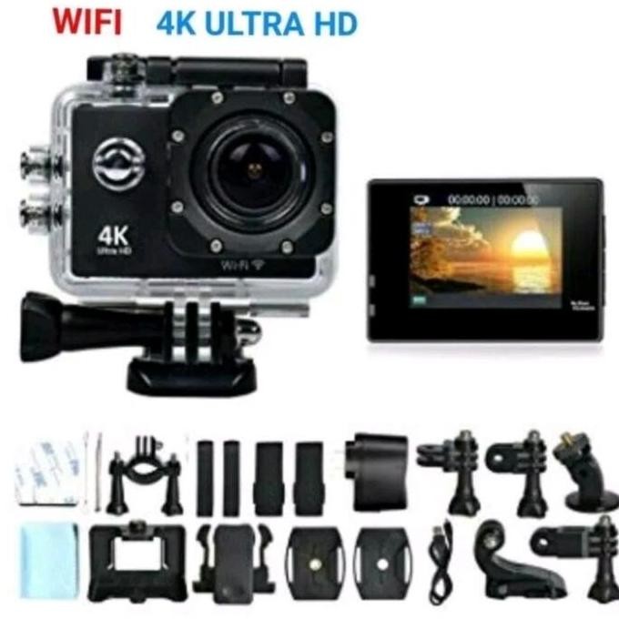 Kogan Action Camera 4k Ultra HD with WiFi / Kamera Vlogger Waterproof Anti Air 4K 30 fps | semerukam