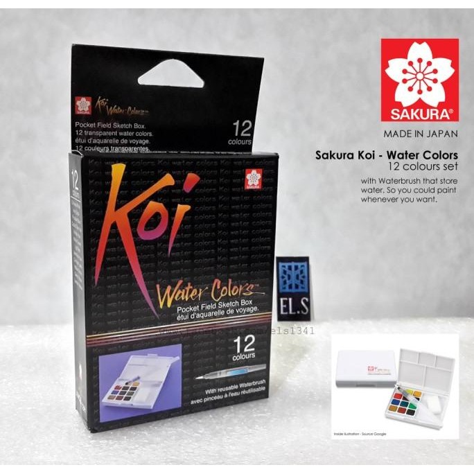 

Sakura Koi Water Color Pocket Set 12 by Radhiant official