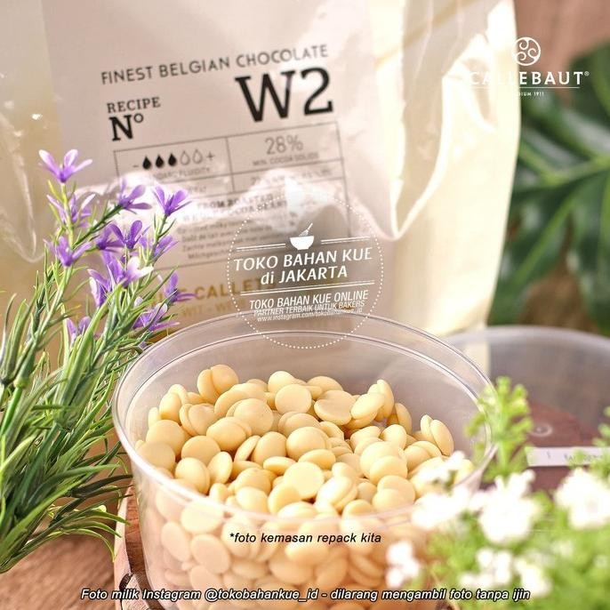 

TERSEDIA Callebaut W2 28% 500gr White Coin Couverture Chocolate Cokelat Putih