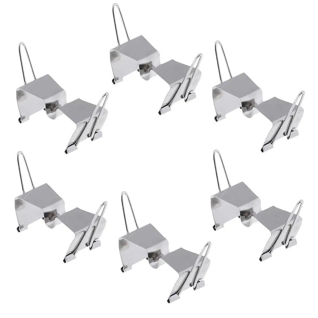 

6X Stainless Steel Wet Canvas Carrier Clips Art Supply For Painting
