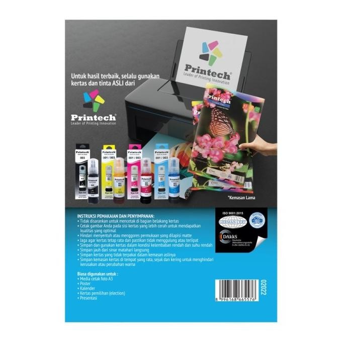 

Kertas Foto / Glossy Photo Paper Printech Glossy Paper A3 245G 20 Lbr Terlaris