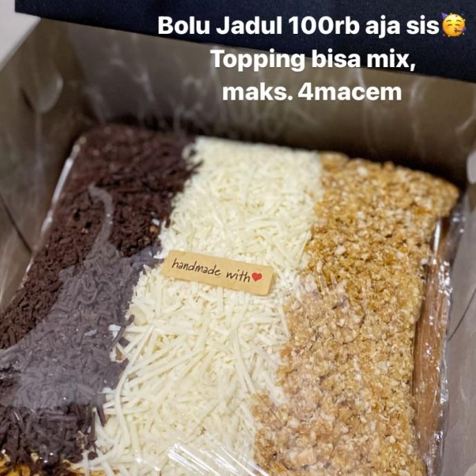 

Murah Bolu Jadul / Kue Jadul 20X20Cm Keju / Coklat Gojek