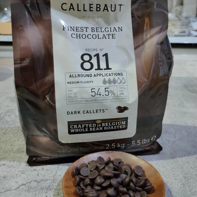 

TERSEDIA CALLEBAUT 811 DARK CHOCOLATE 54.5 % - 250 GR