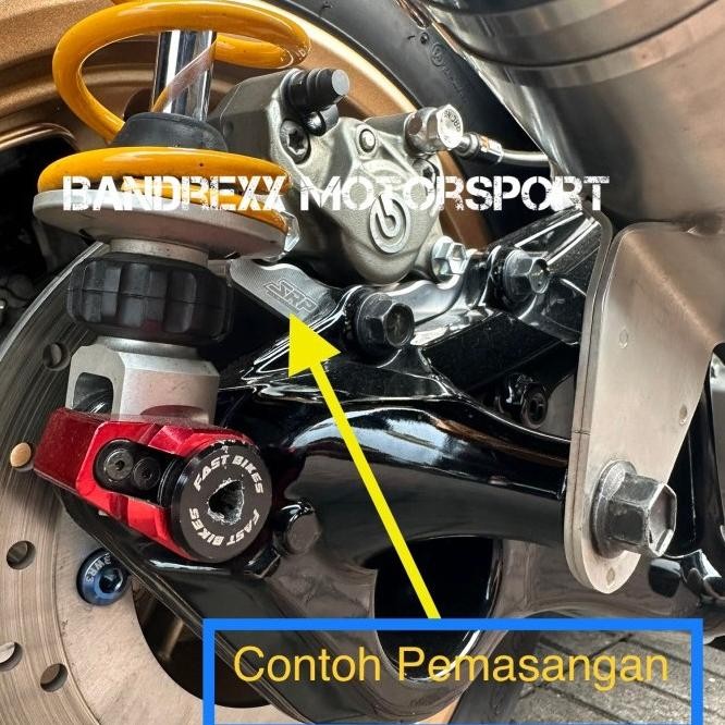 Braket-Breket Kaliper Belakang Srp Brembo 2P-Ktc 2 Piston For Xmax.